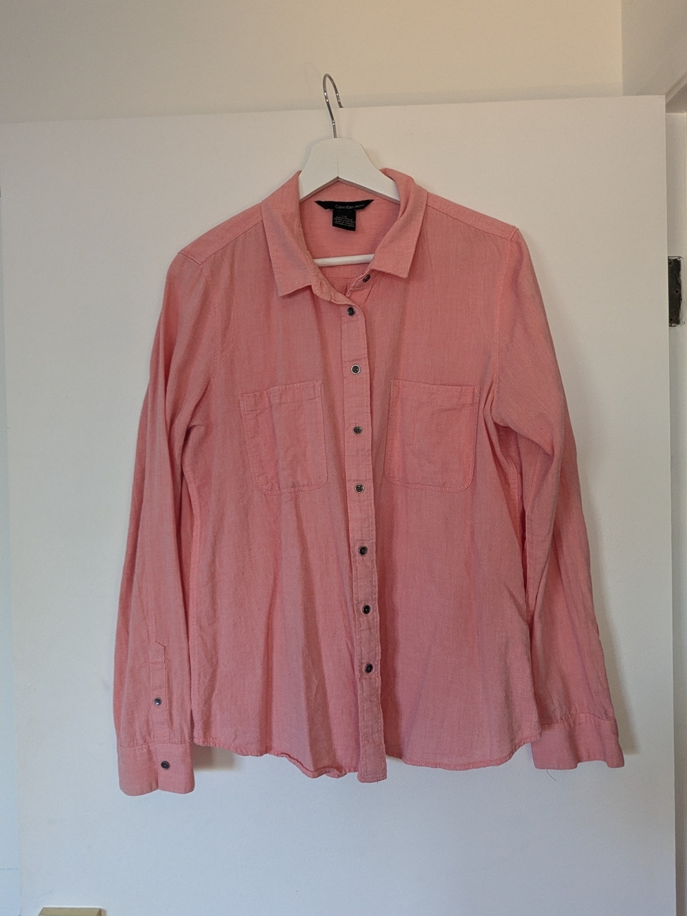 Calvin Klein Jeans Pink Button-Up Shirt